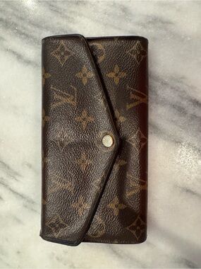 Louis Vuitton Monogram Wallet in Brown and Tan